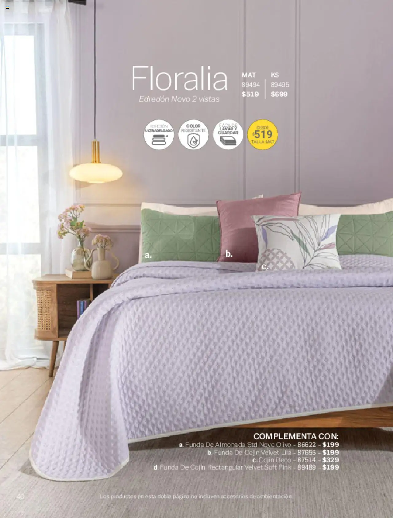 Nuevas ofertas de Vianney válidas en toda la República Mexicana desde el 07.03.2025. ¡Encuentra las mejores ofertas en Vianney catálogo Primavera! | Página: 42 | Productos: Funda, Funda de almohada, Almohada