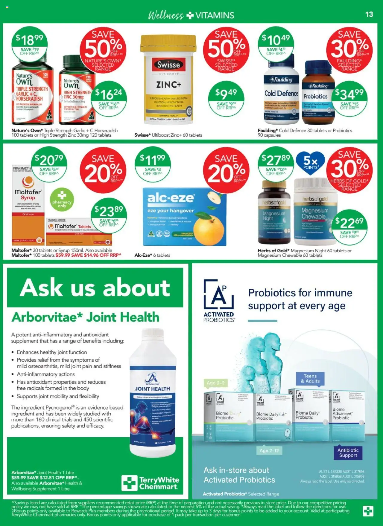 Terry White catalogue - valid from 19.06.2025 | Page: 15 | Products: Garlic, Iron, Tablets, Zinc
