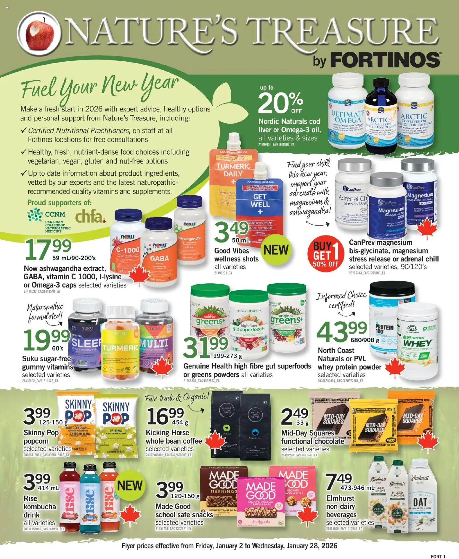 Fortinos flyer valid from 15.01.2026 | Page: 9 | Products: Powder, Oil, Coffee, Chocolate