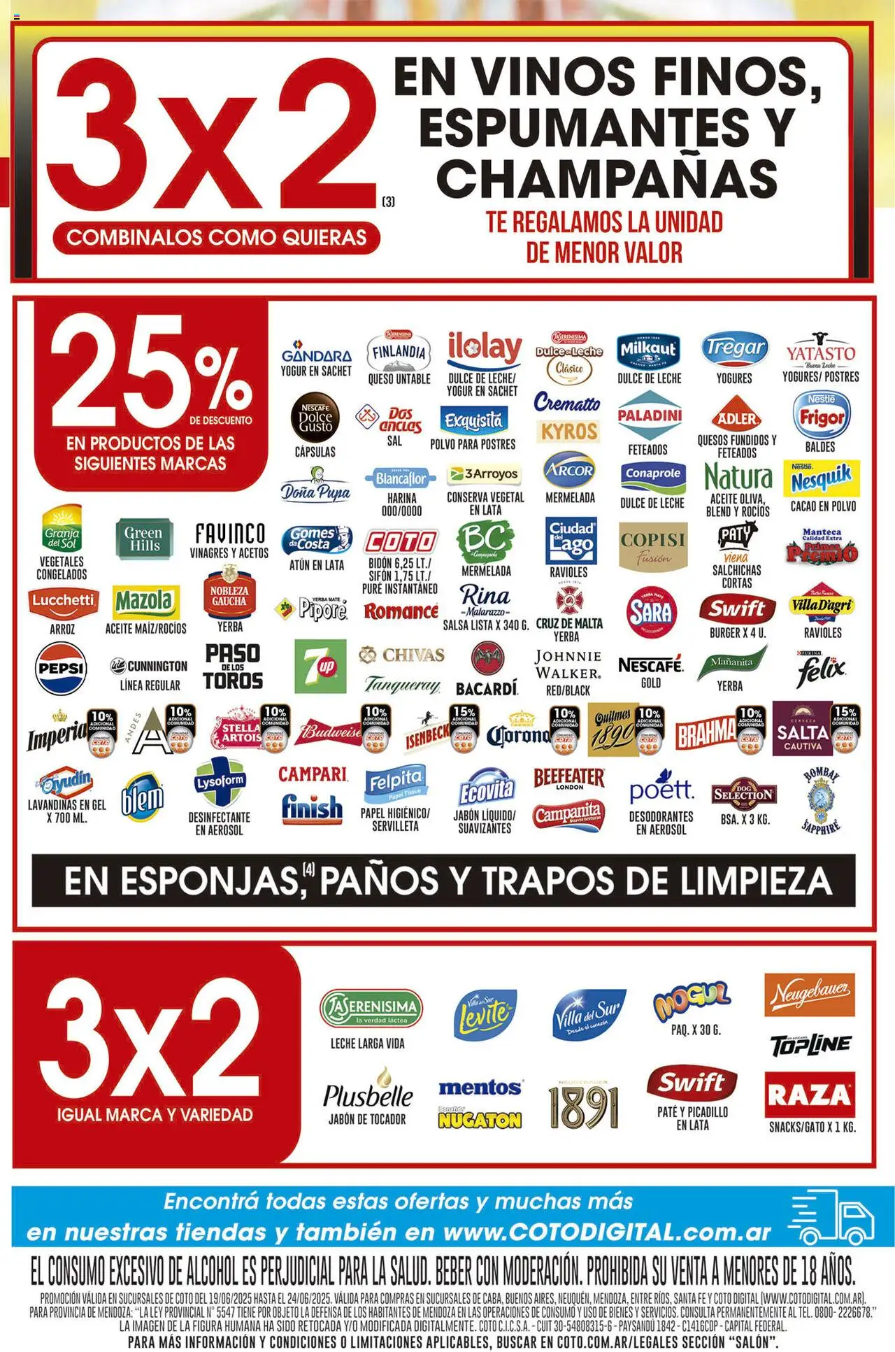 Coto promos │ válido desde el 19.06.2025 | Página: 2 | Productos: Mate, Polvo, Té, Picadillo