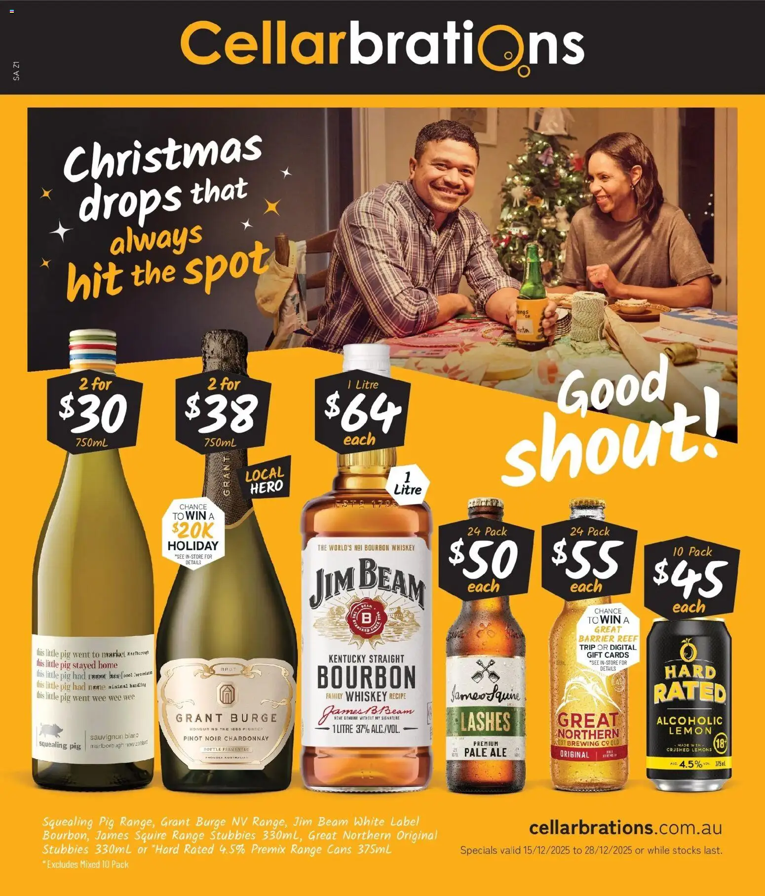 Cellarbrations catalogue - valid from 15.12.2025 | Page: 1 | Products: Bourbon, Whiskey, Lemon, Digital