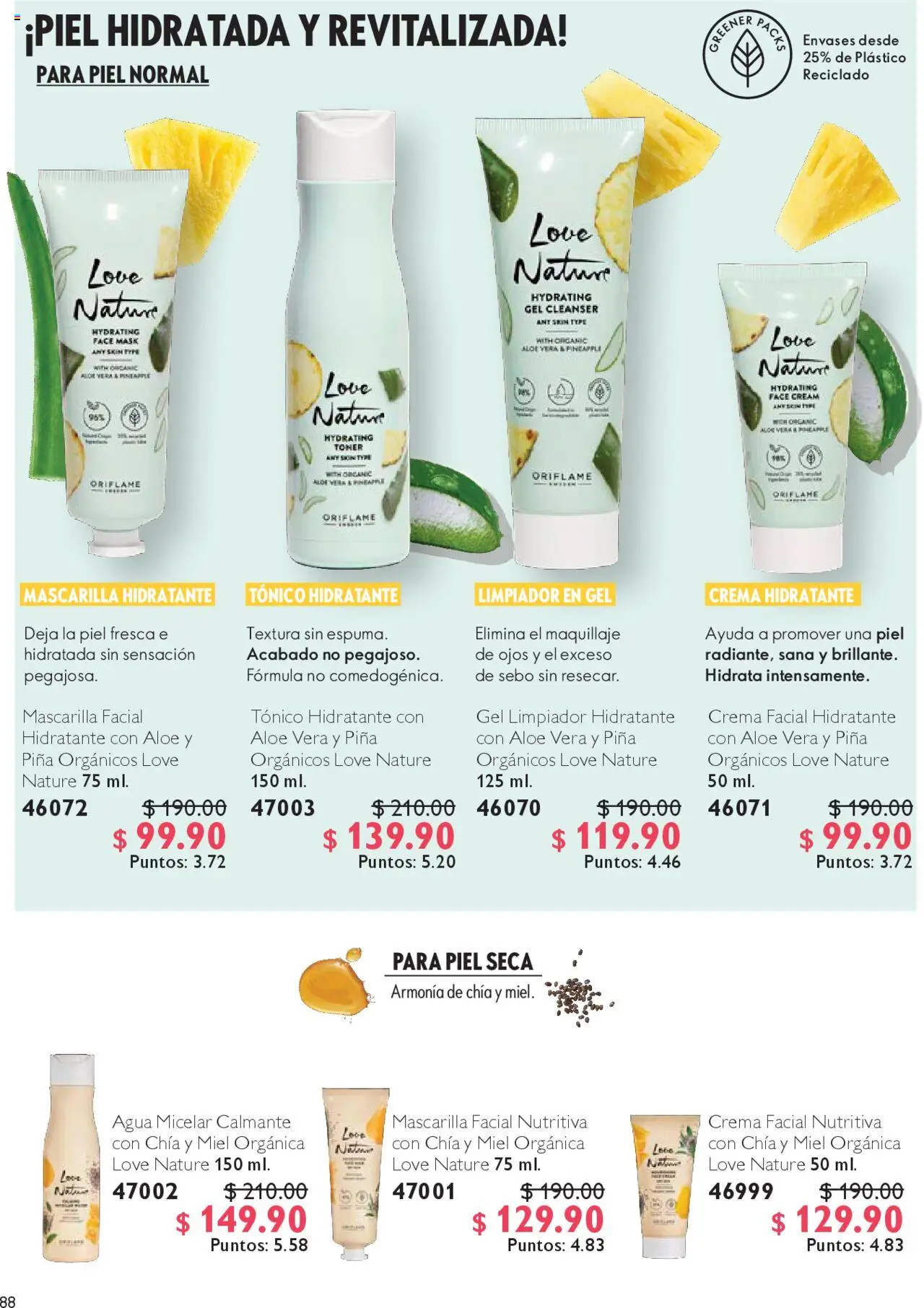 Nuevas ofertas de Oriflame válidas en toda la República Mexicana desde el 04.10.2025. ¡Encuentra las mejores ofertas en Oriflame - Campaña 14 2025! | Página: 88 | Productos: Agua, Piña, Limpiador, Mascarilla