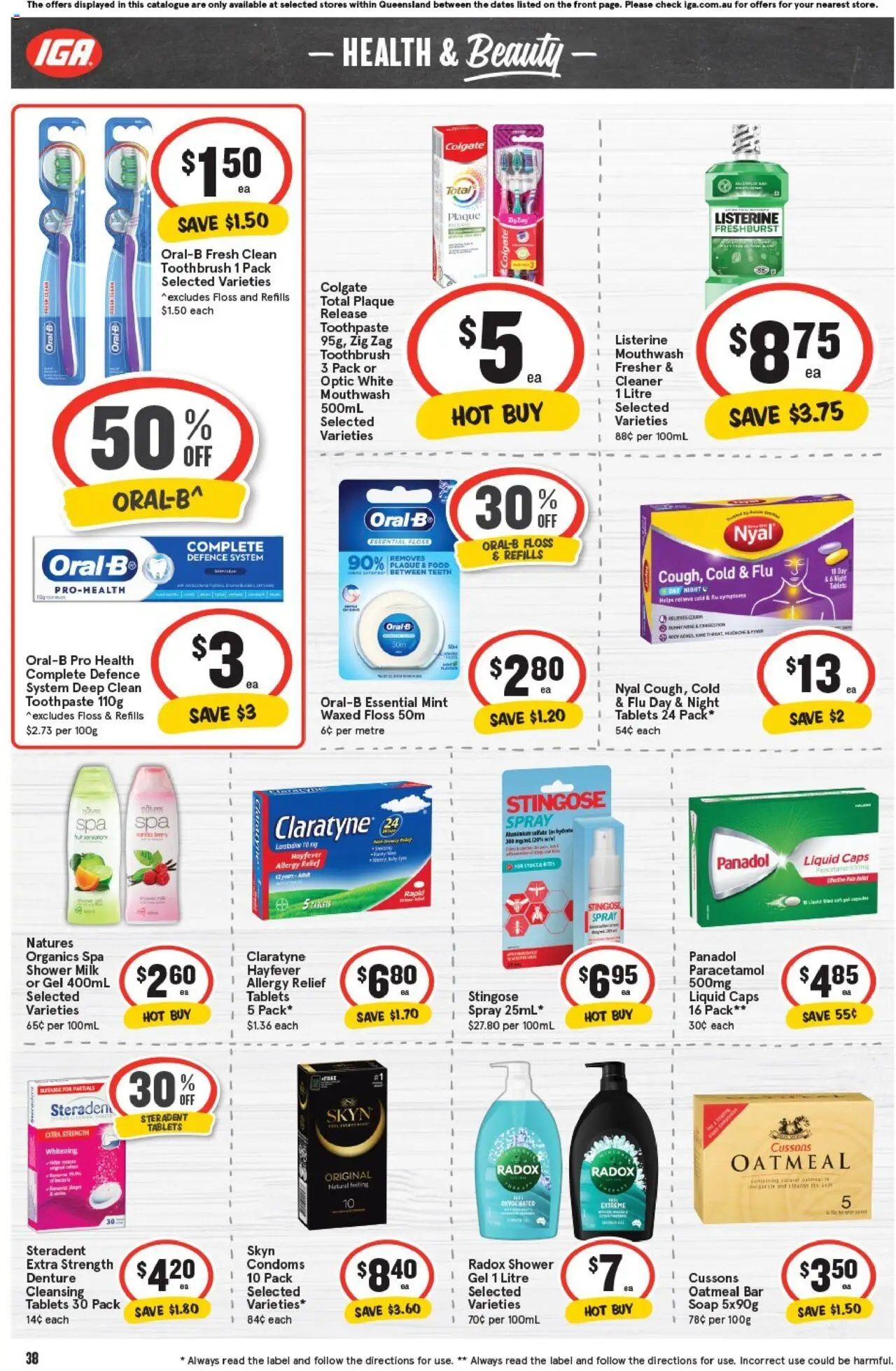 IGA catalogue - valid from 22.10.2025 | Page: 37 | Products: Cleaner, Milk, Soap, Toothbrush