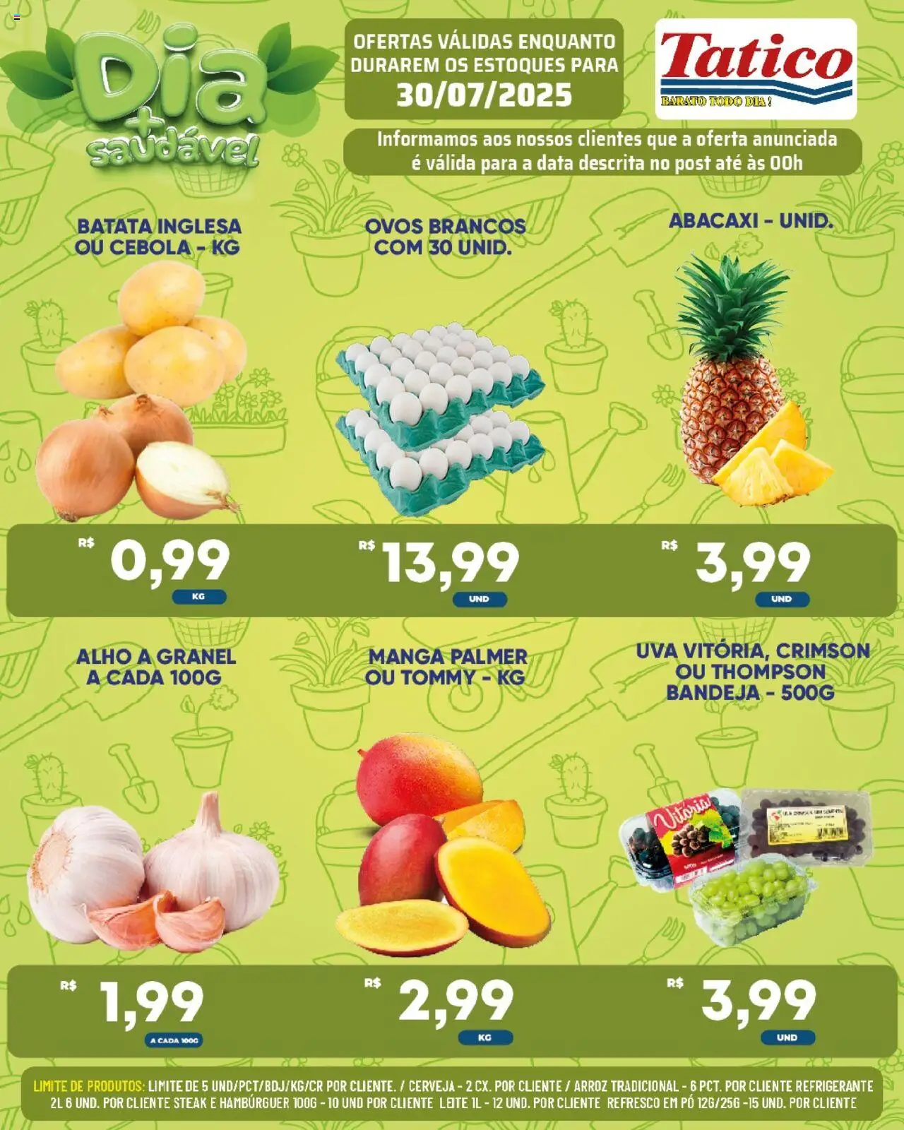 Tatico Folheto - válido de 30.07.2025 | Página: 21 | Produtos: Refresco, Abacaxi, Bandeja, Batata