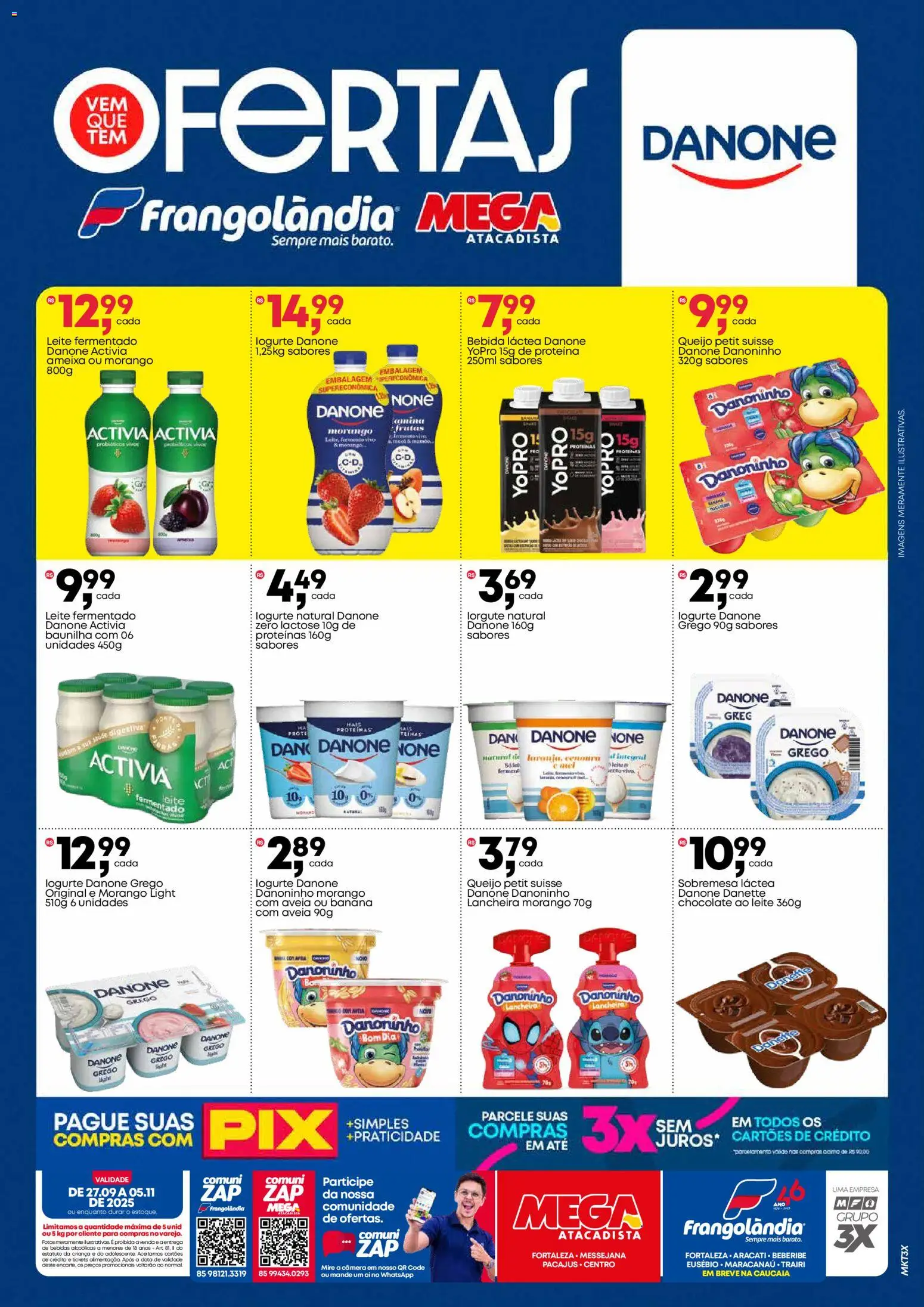 Frangolândia Folheto - válido de 27.10.2025 | Página: 2 | Produtos: Leite, Queijo, Câmera, Leite fermentado