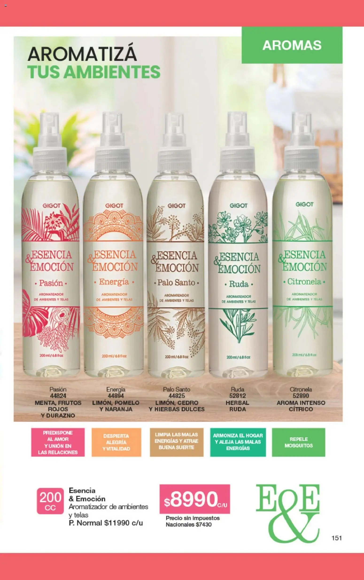 Gigot - CAMPAÑA 03 │ válido desde el 01.03.2026 | Página: 151 | Productos: Aromatizador, Durazno, Citronela, Pomelo