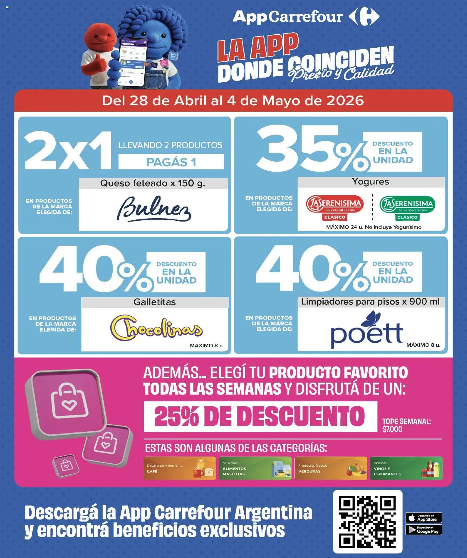 Carrefour - Carrefour Hiper │ válido desde el 28.04.2026 | Página: 2 | Productos: Galletitas, Queso, Café