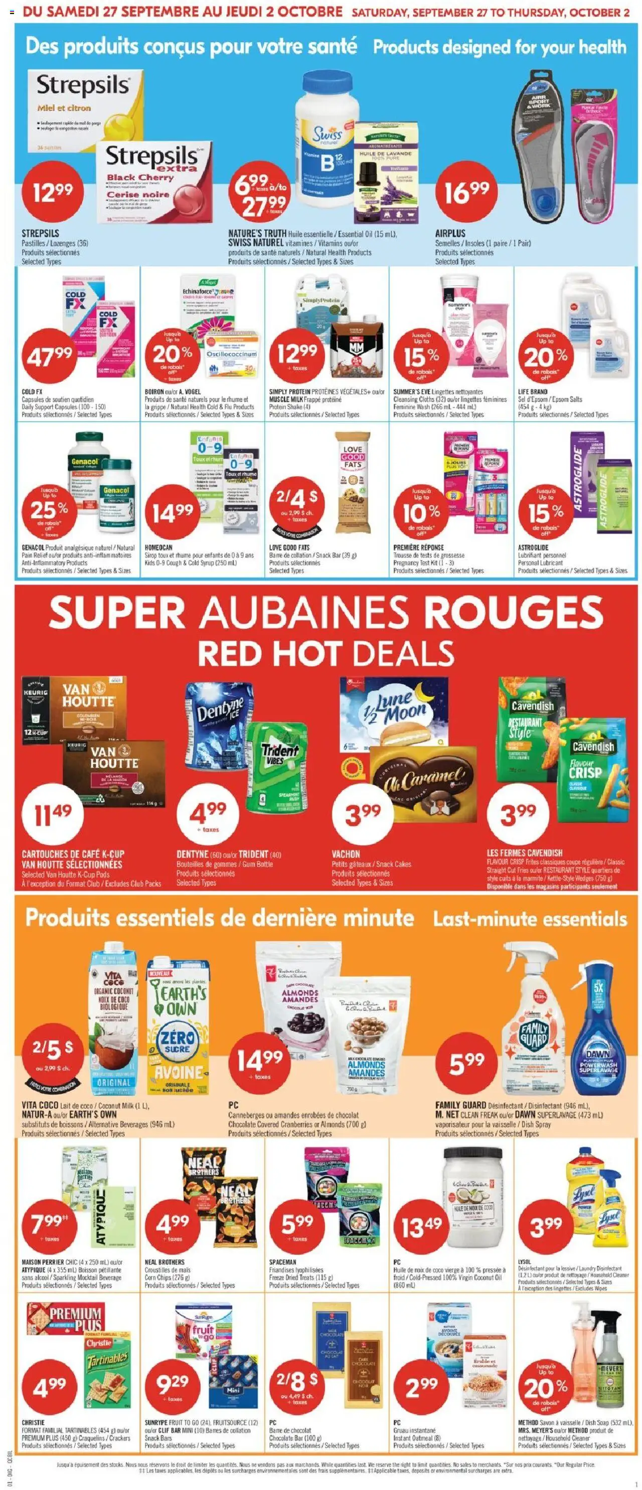Pharmaprix flyer valid from 27.09.2025 | Page: 16 | Products: Chips, PC, Milk, Chocolate