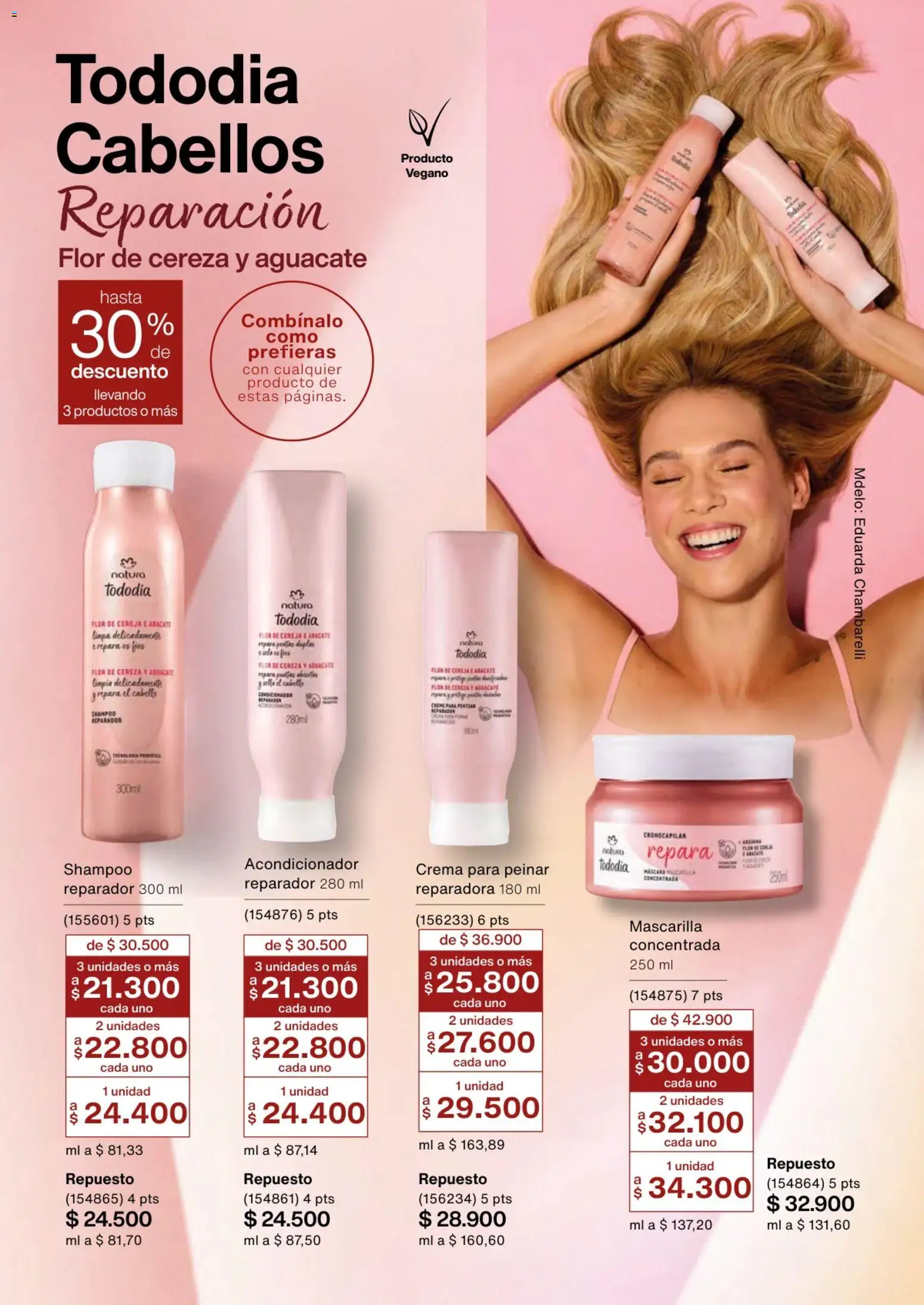 Natura revista - valida desde el 01.03.2026 | Página: 135 | Productos: Aguacate, Crema, Mascarilla, Acondicionador
