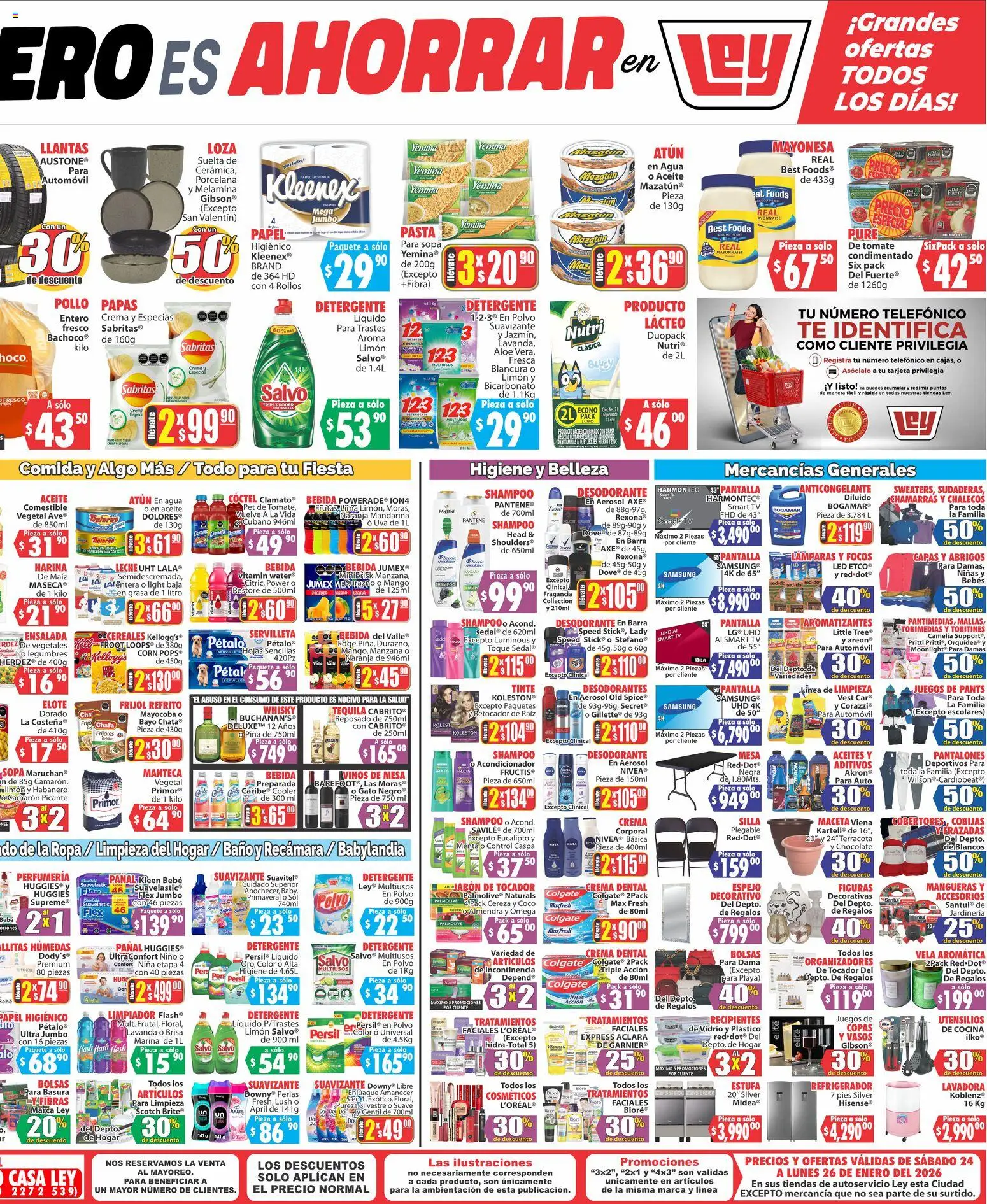 Nuevas ofertas de Casa Ley válidas en toda la República Mexicana desde el 24.01.2026. ¡Encuentra las mejores ofertas en Casa Ley folleto Autoservicio La Paz! | Página: 2 | Productos: Maíz, Suavizante, Cocina, Barra