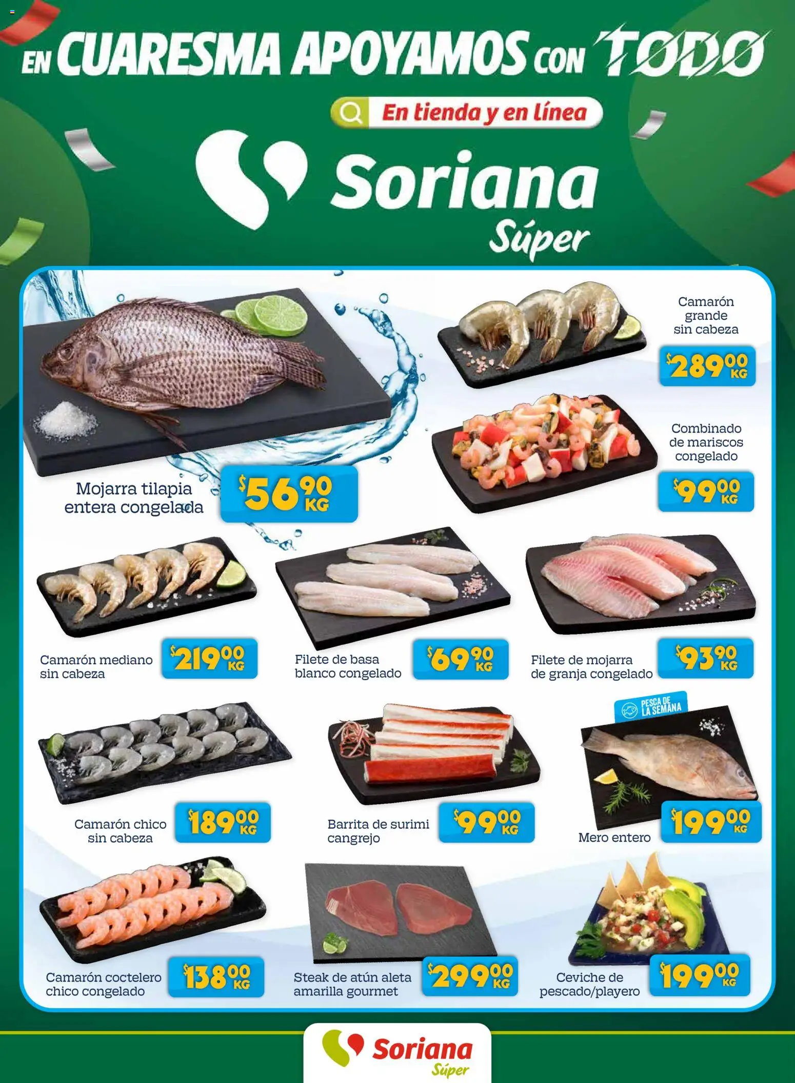Nuevas ofertas de Soriana válidas en toda la República Mexicana desde el 27.03.2026. ¡Encuentra las mejores ofertas en Soriana Fin de Semana Súper: Nuevo León, Ciudad Victoria y Tampico! | Página: 1 | Productos: Atún