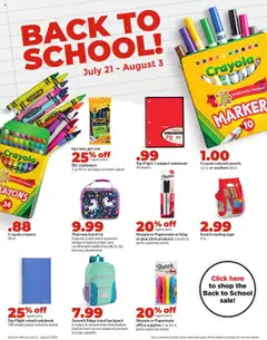 HyVee Weekly Ad - valid from 28.07.2025 | Page: 27 | Products: Pencil, Ridge, Backpack, Notebook