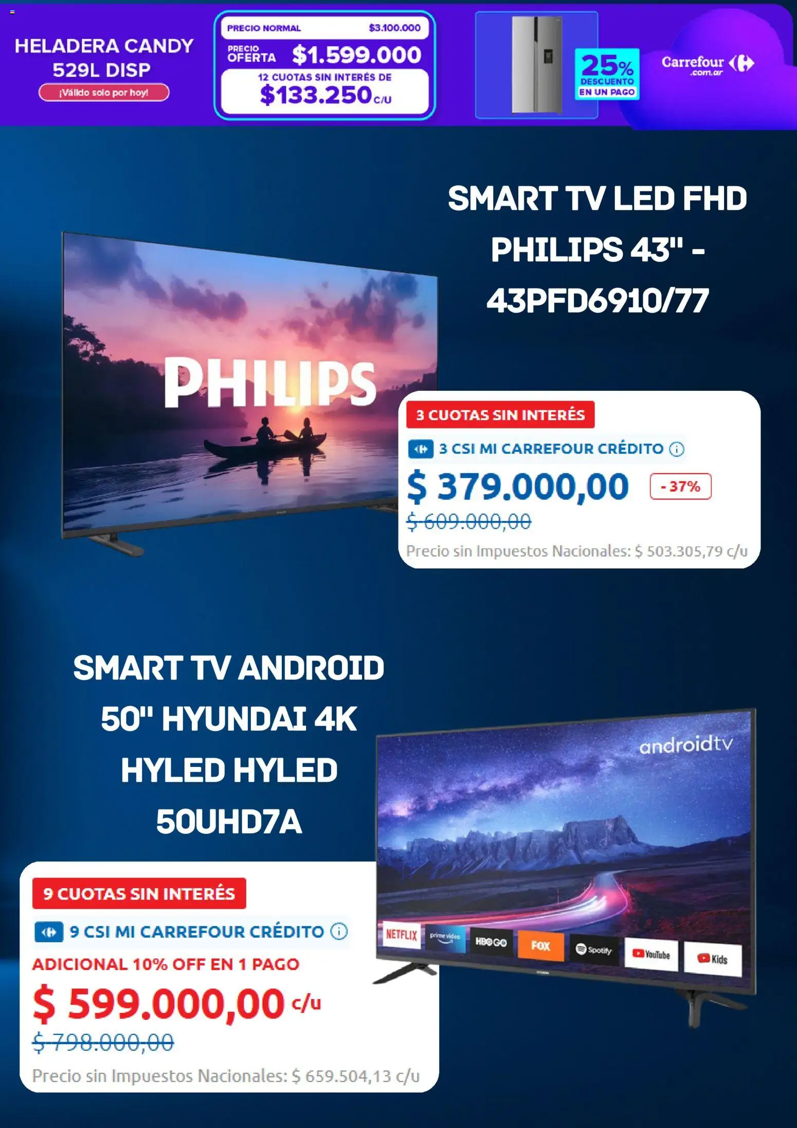 Carrefour - Cyber Monday  │ válido desde el 03.11.2025 | Página: 3 | Productos: Video, Heladera