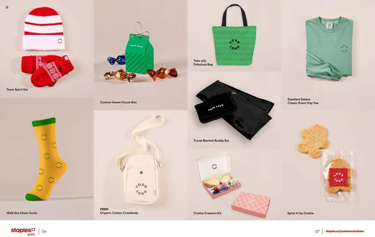 Staples flyer valid from 22.09.2025 | Page: 4 | Products: Bag, Blanket, Box, Socks