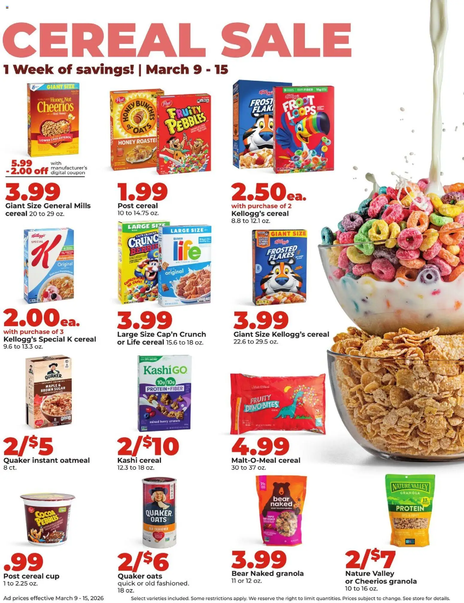 HyVee Weekly Ad - valid from 09.03.2026 | Page: 19 | Products: Flakes, Sugar