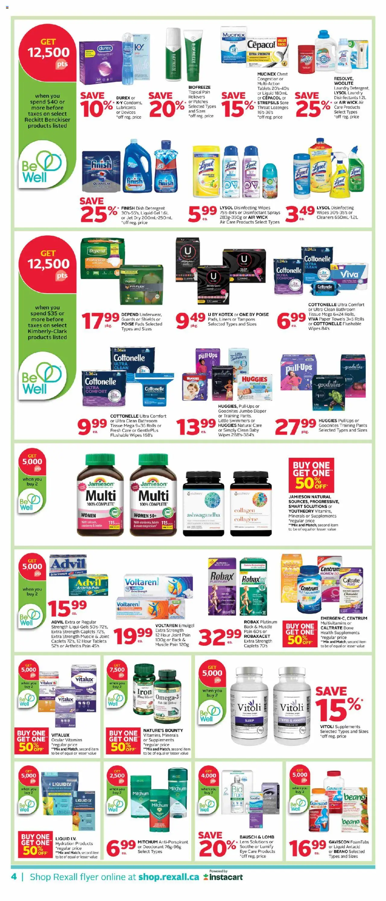 Rexall flyer valid from 17.10.2025 | Page: 8 | Products: Antiperspirant, Detergent, Oil, Pants
