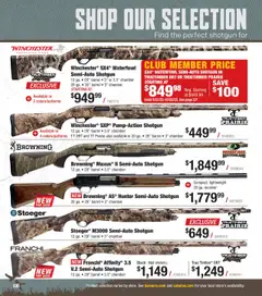 Preview of Cabela's weekly ads valid from 01.10.2025 | Page: 106 | Products: Shotgun, Receiver, Waterfowl