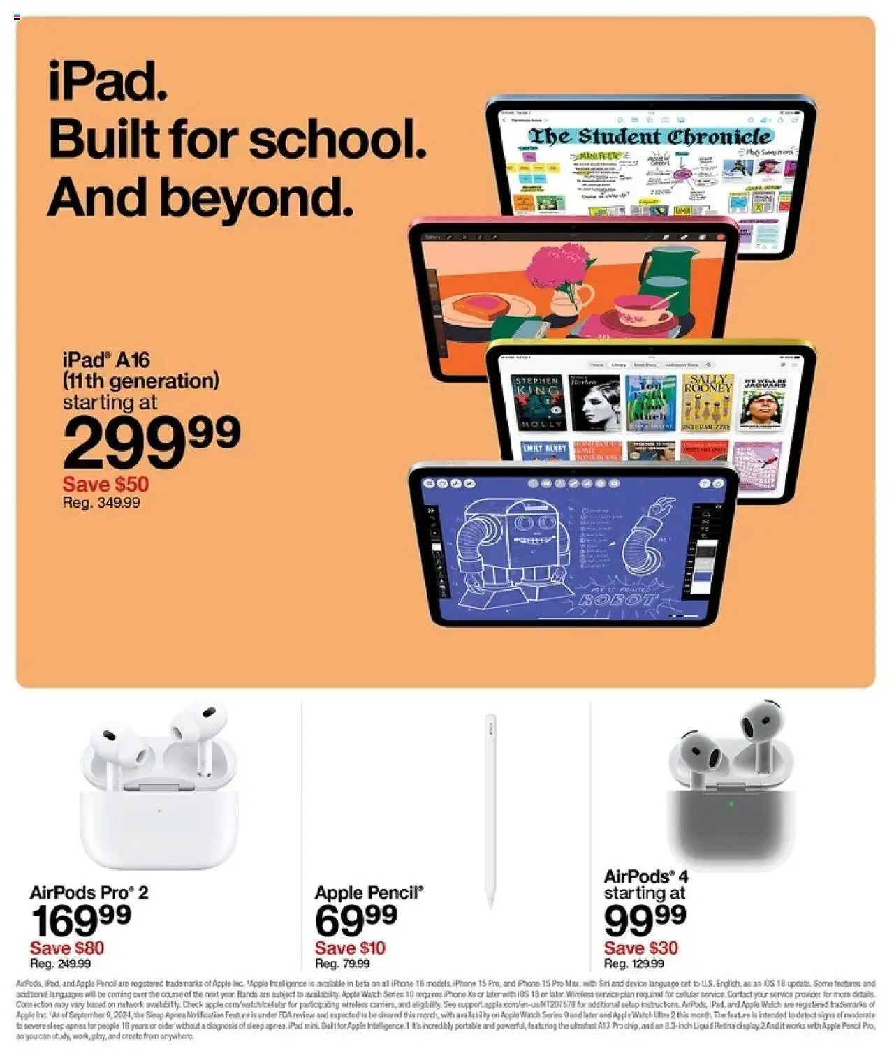 Target Weekly Ad - valid from 03.08.2025 | Page: 33 | Products: Pencil, Watch, Ipad