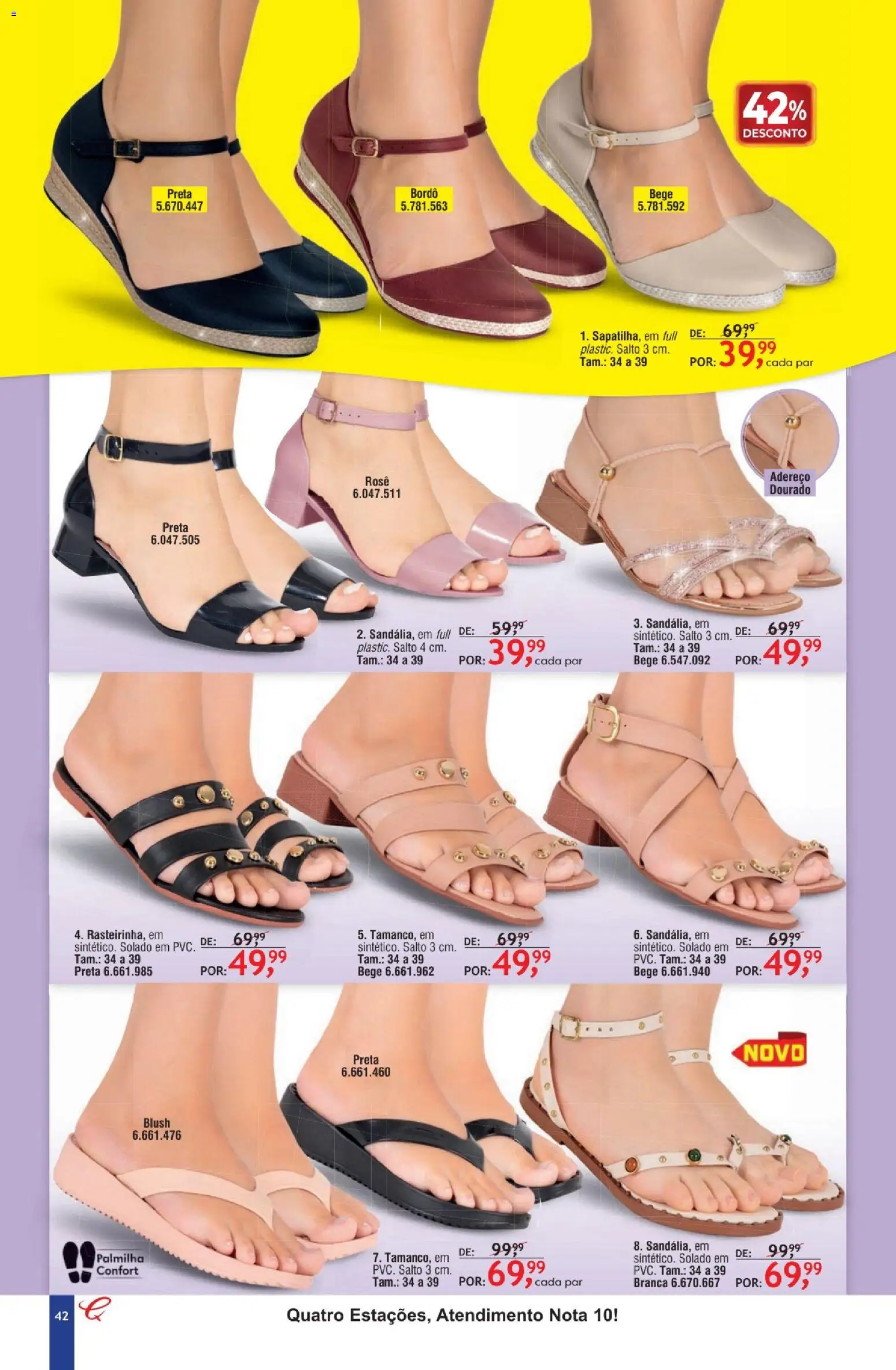 Quatro Estações Folheto - válido de 01.02.2026 | Página: 38 | Produtos: Blush, Palmilha