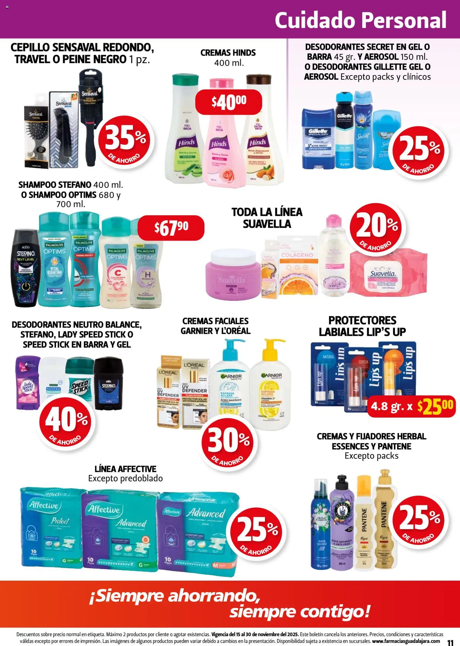 Nuevas ofertas de Farmacia Guadalajara válidas en toda la República Mexicana desde el 15.11.2025. ¡Encuentra las mejores ofertas en Farmacia Guadalajara catálogo! | Página: 11