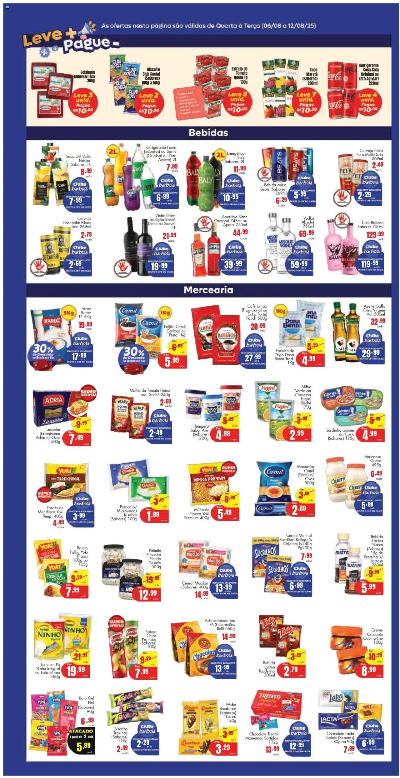 Barbosa Supermercados Folheto - válido de 06.08.2025 | Página: 3 | Produtos: Eisenbahn, Vinho, Bebida, Batata palha