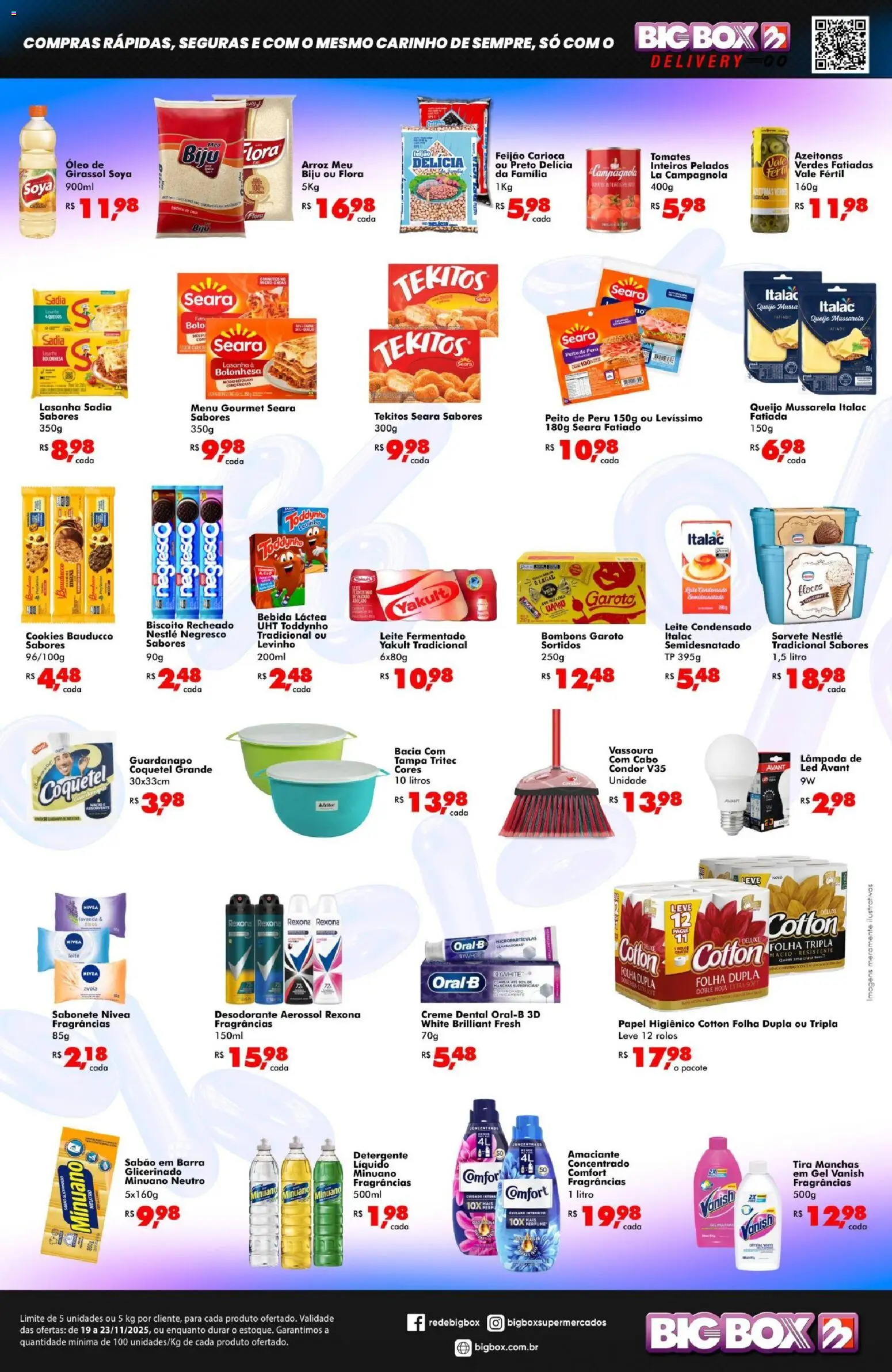 Big Box Folheto - válido de 19.11.2025 | Página: 2 | Produtos: Feijão, Desodorante, Mussarela, Leite fermentado