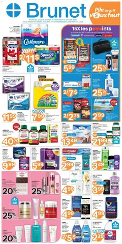 Preview of Brunet weekly flyer / circulaire from shop Brunet valid from 08.01.2026