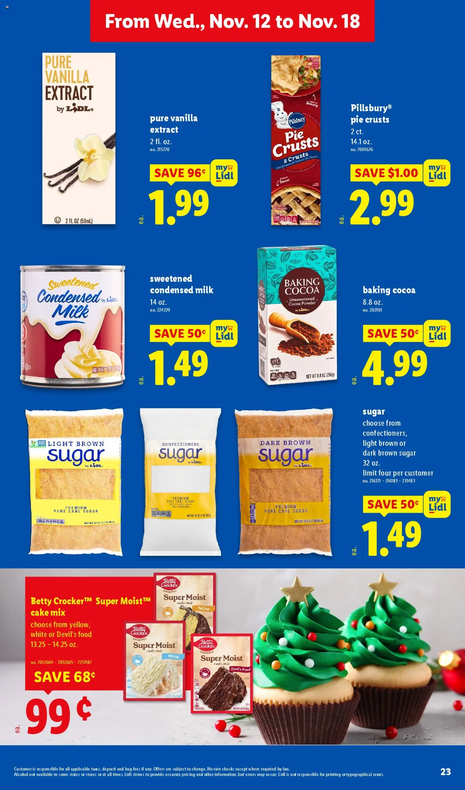 Lidl Early Black Friday - valid from 12.11.2025 | Page: 23 | Products: Powder, Milk, Sugar, Bag