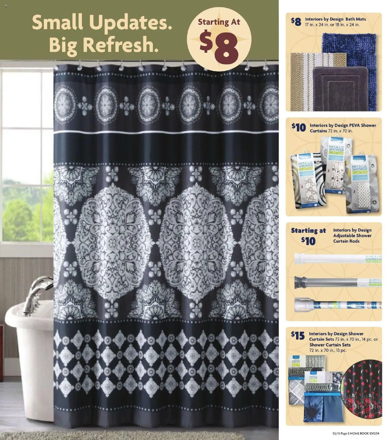Family Dollar Home Book - valid from 15.02.2026 | Page: 6 | Products: Bath, Shower