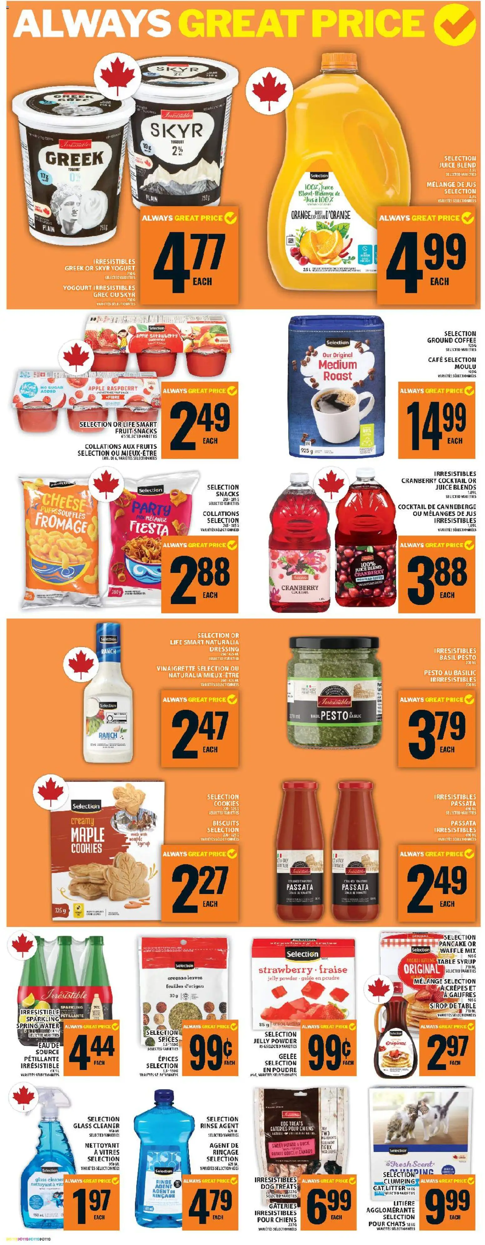 Food Basics flyer valid from 30.10.2025 | Page: 9 | Products: Powder, Table, Cheese, Yogurt