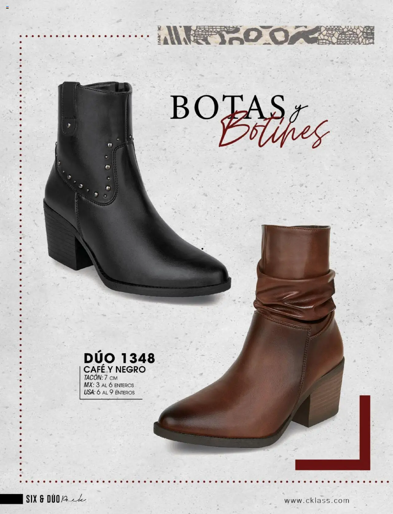 Nuevas ofertas de Cklass válidas en toda la República Mexicana desde el 14.07.2025. ¡Encuentra las mejores ofertas en Cklass catálogo Six y Duopack! | Página: 82 | Productos: Botas, Café, Botines