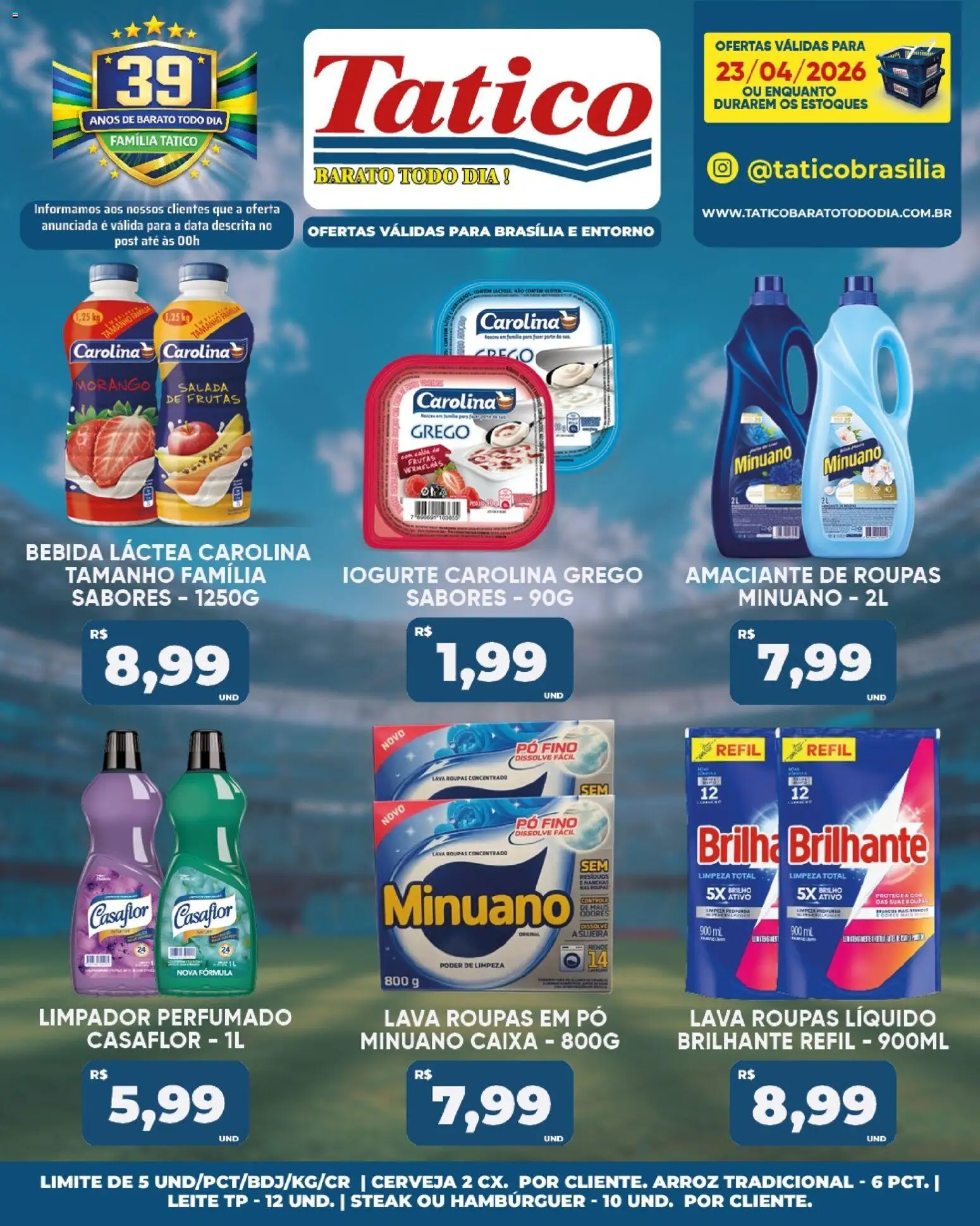 Tatico Folheto - válido de 24.04.2026 | Página: 47 | Produtos: Caixa, Leite, Roupas, Amaciante