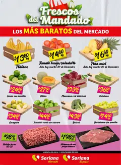 Vista previa de Soriana - Frescos del Mandado Mercado: Coah, Chih y Dur, nuevo folleto de la tienda, válido en México a partir del 09.12.2025