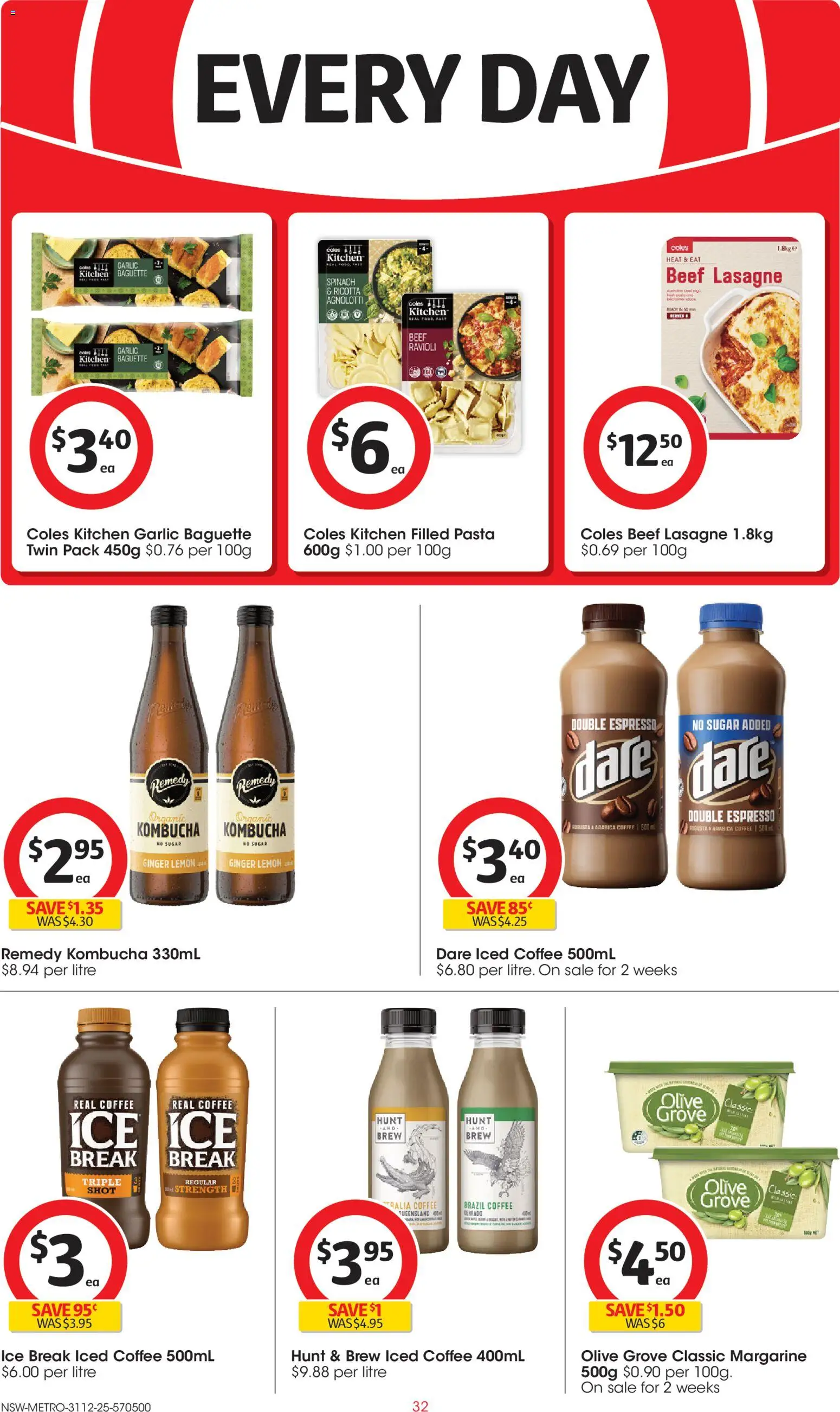 Coles catalogue - valid from 31.12.2025 | Page: 32 | Products: Coffee, Pasta, Lemon, Garlic