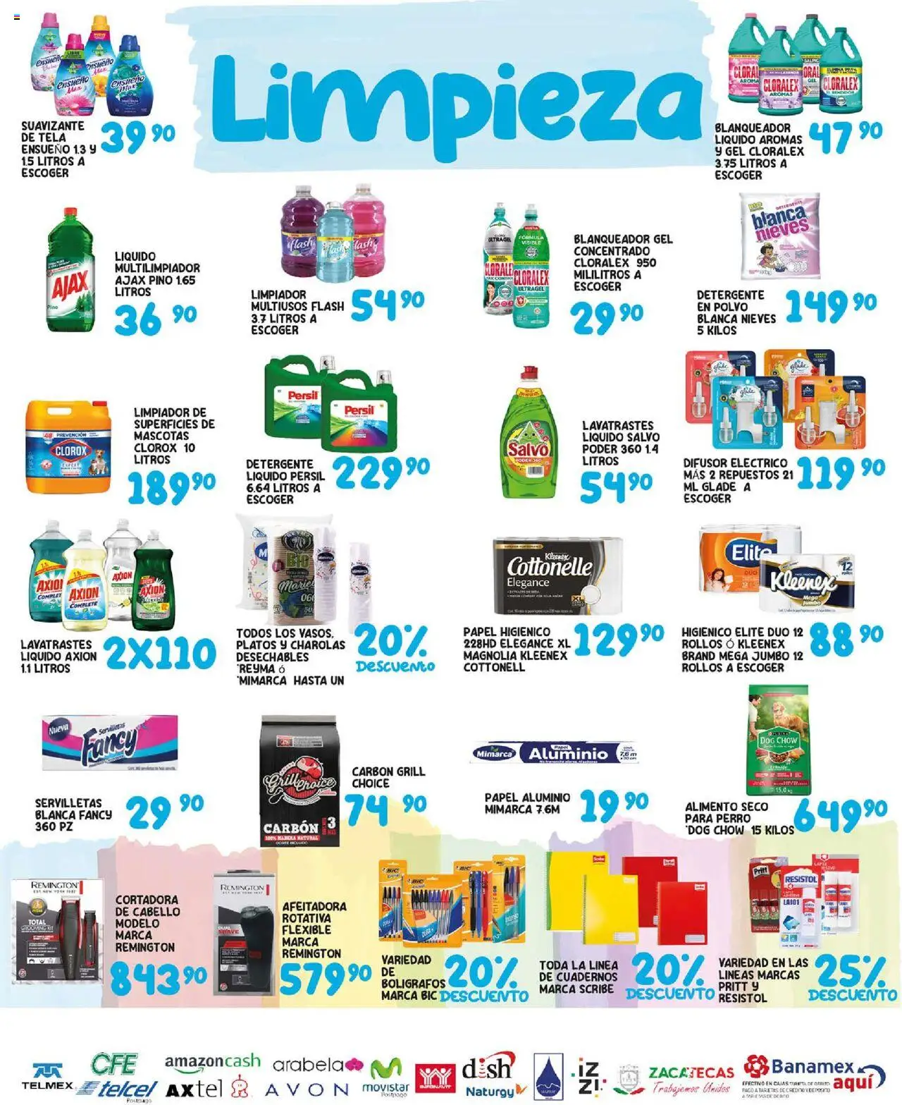 Nuevas ofertas de Alsuper válidas en toda la República Mexicana desde el 12.09.2025. ¡Encuentra las mejores ofertas en Alsuper - Folleto - Zacatecas! | Página: 5 | Productos: Suavizante, Limpiador, Papel higiénico, Cortadora de cabello