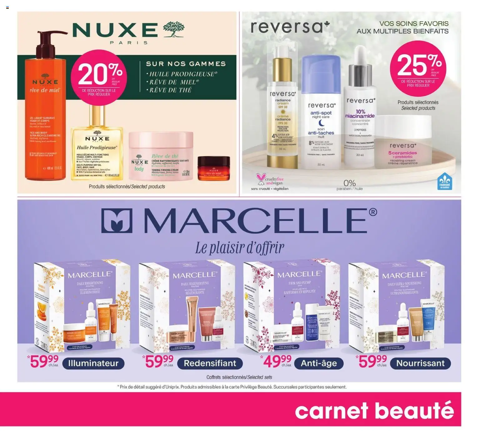 Uniprix flyer valid from 30.10.2025 | Page: 3 | Products: Cream, Oil