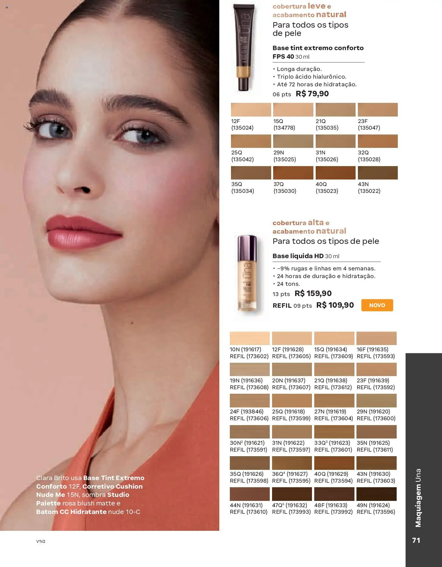 Natura Folheto - válido de 19.02.2026 | Página: 71 | Produtos: Maquiagem, Corretivo, Blush, Batom