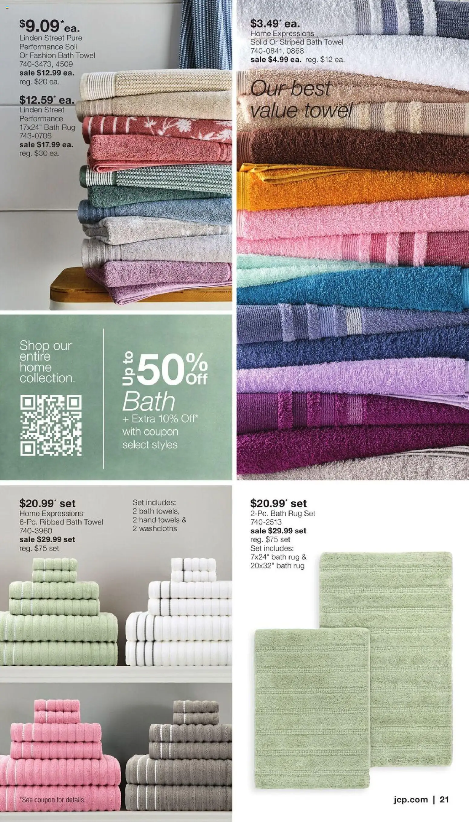 JCPenney Our Biggest Home Sale of the Season - valid from 23.03.2026 | Page: 20 | Products: Bath