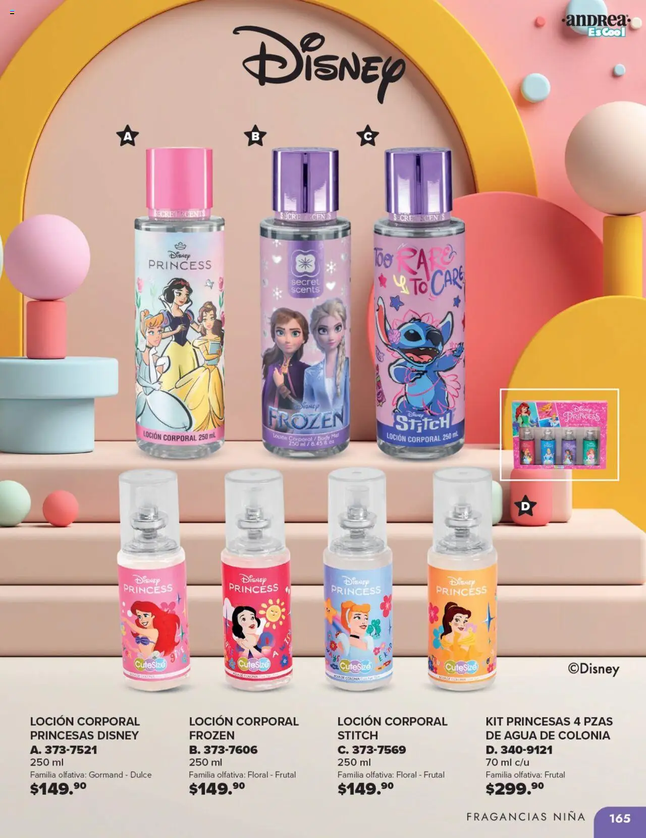 Nuevas ofertas de Andrea válidas en toda la República Mexicana desde el 25.05.2025. ¡Encuentra las mejores ofertas en Andrea catálogo Colegial ! | Página: 165 | Productos: Agua, Loción, Body