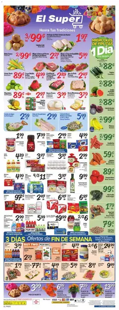 Preview of El Super weekly ads valid from 29.10.2025