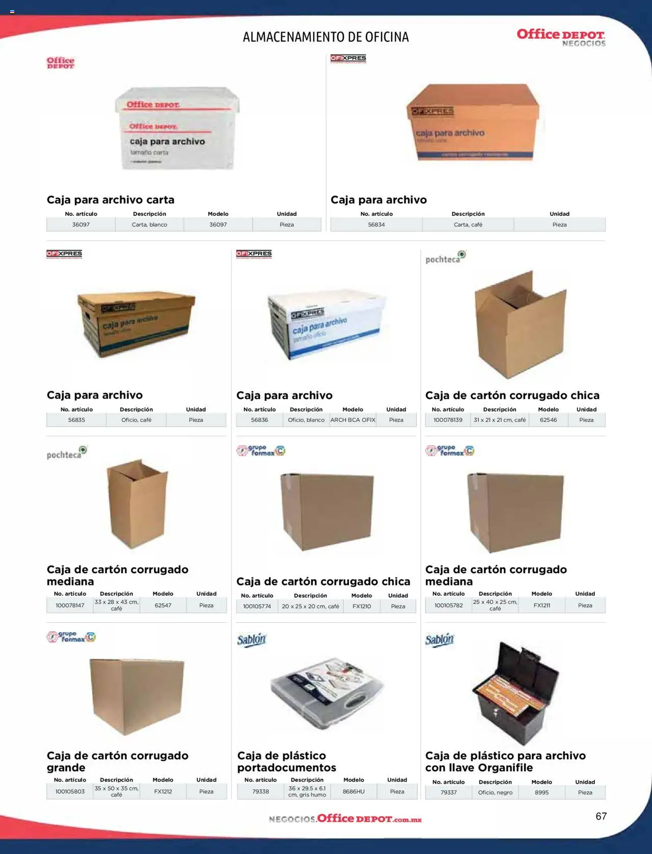 Nuevas ofertas de Office Depot válidas en toda la República Mexicana desde el 09.01.2025. ¡Encuentra las mejores ofertas en Office Depot catálogo 2025! | Página: 69 | Productos: Café, Caja, Llave