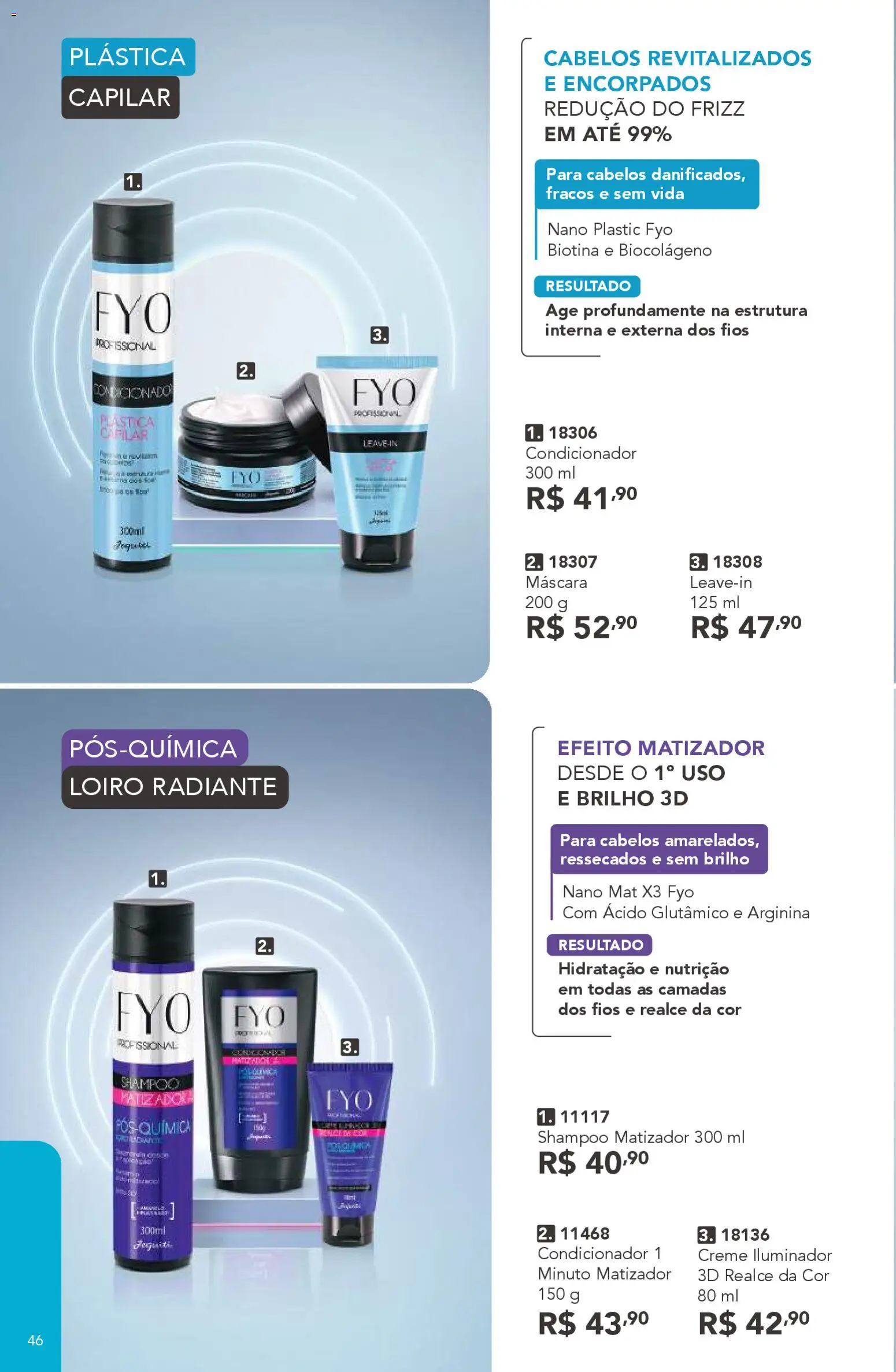 Jequiti Folheto - válido de 24.10.2025 | Página: 46 | Produtos: Shampoo, Condicionador, Creme, Iluminador