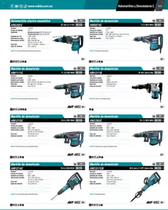 Vista previa de Makita - Catálogo, nuevo folleto de la tienda, válido en México a partir del 04.09.2025 | Página: 111 | Productos: Cable, Rotomartillo, Martillo, Llave