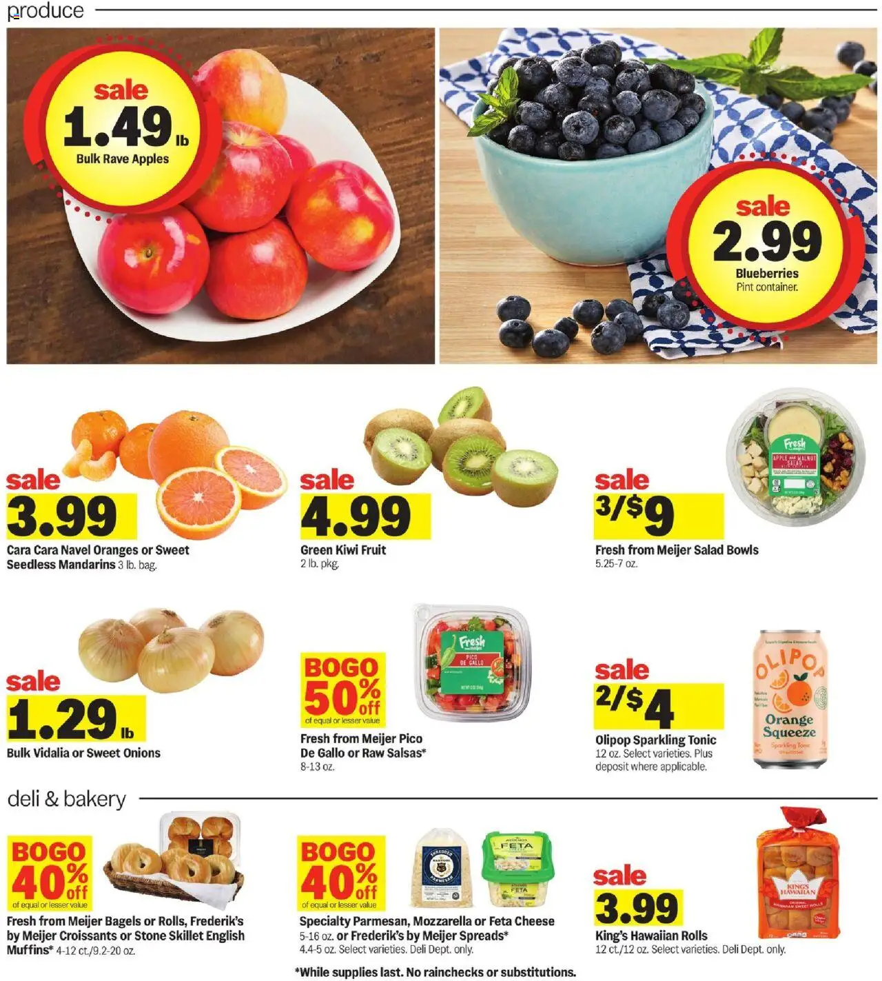 Meijer Weekly Ad - valid from 24.08.2025 | Page: 21 | Products: Mandarins, Apples, Salad, Croissants