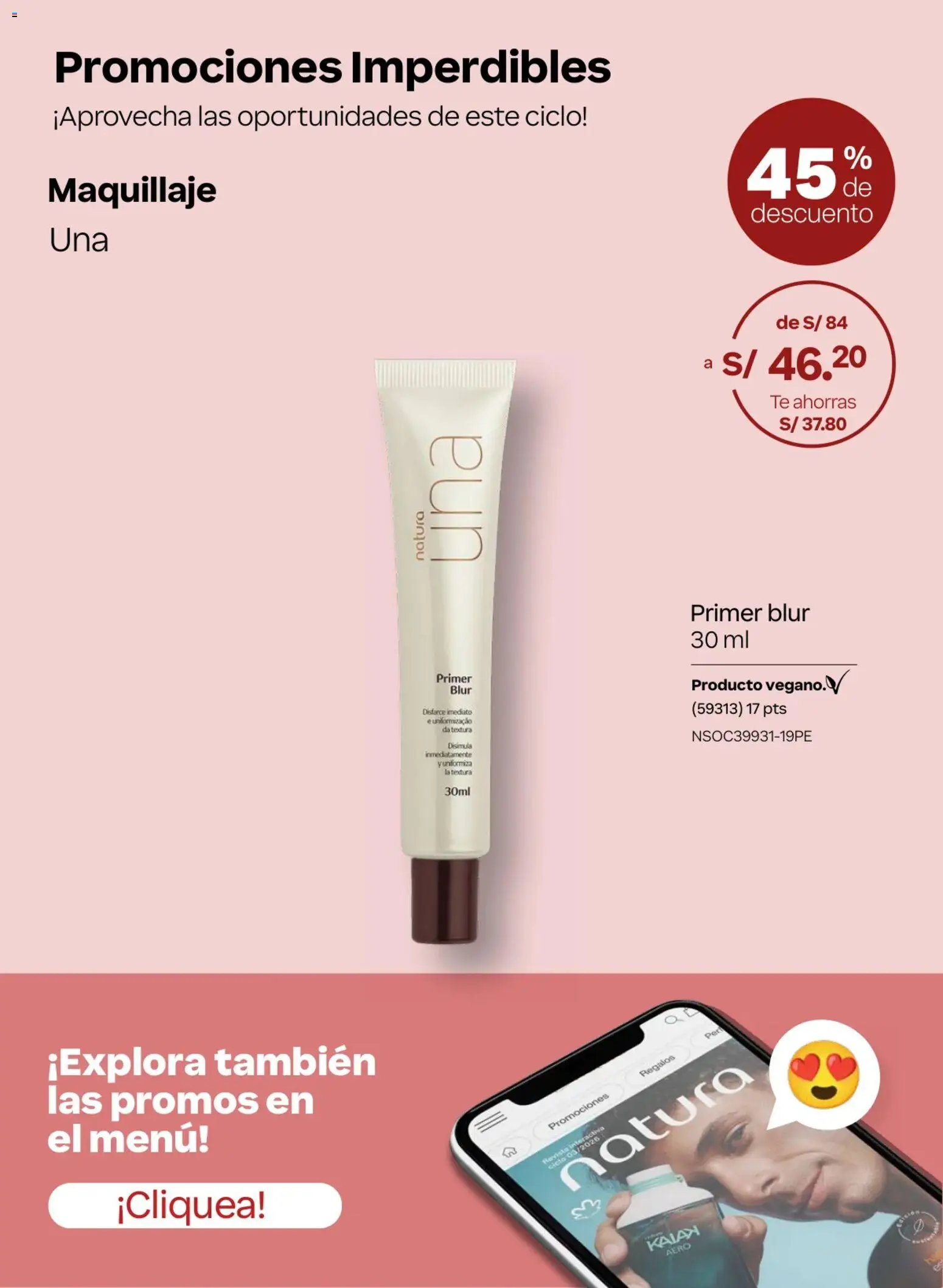 Catálogo Natura válido desde 18.02.2026 | Página: 28 | Productos: Té, Maquillaje