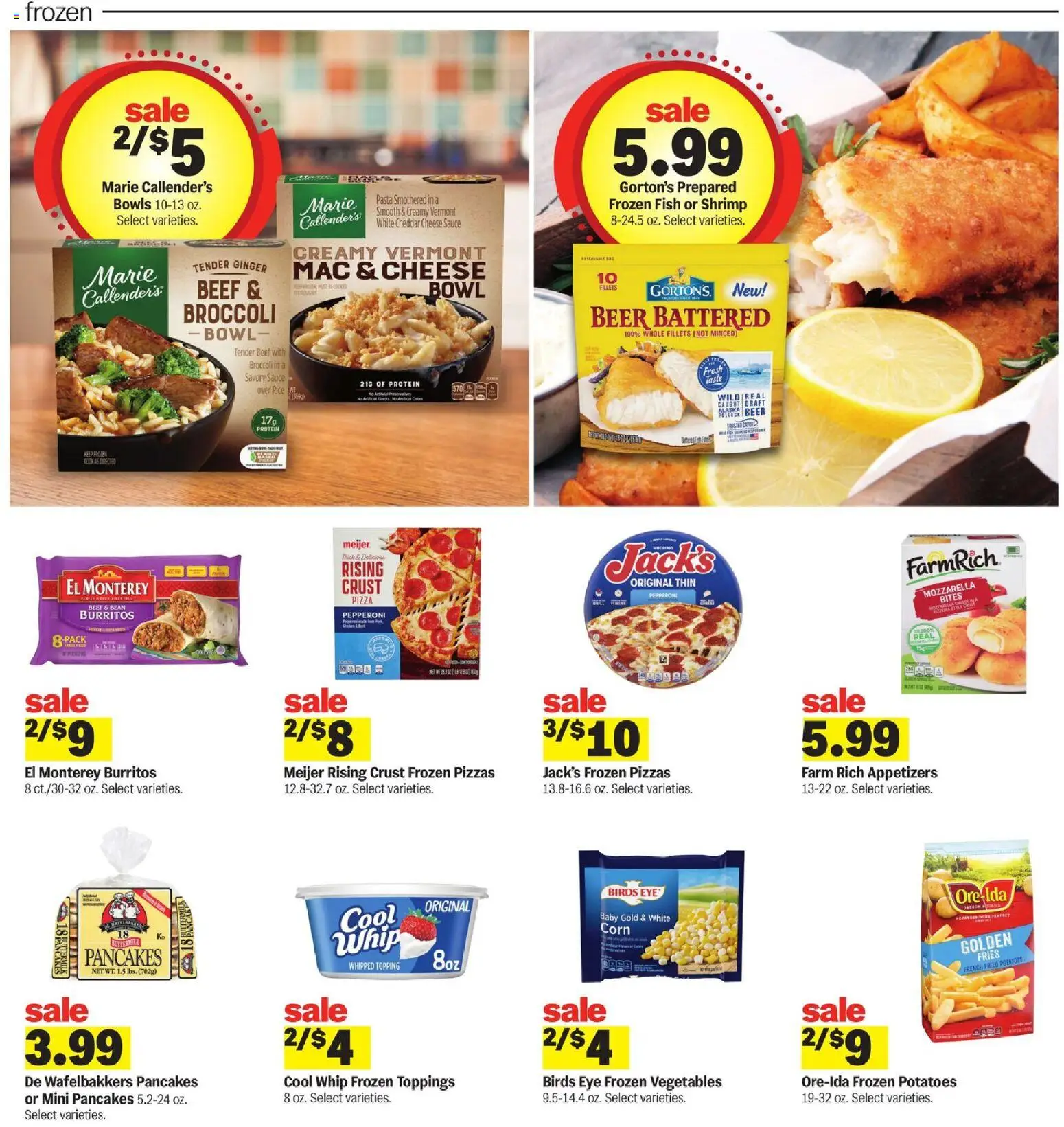 Meijer Weekly Ad - MI - valid from 25.03.2026 | Page: 22 | Products: Corn, Broccoli, Beef, Sauce