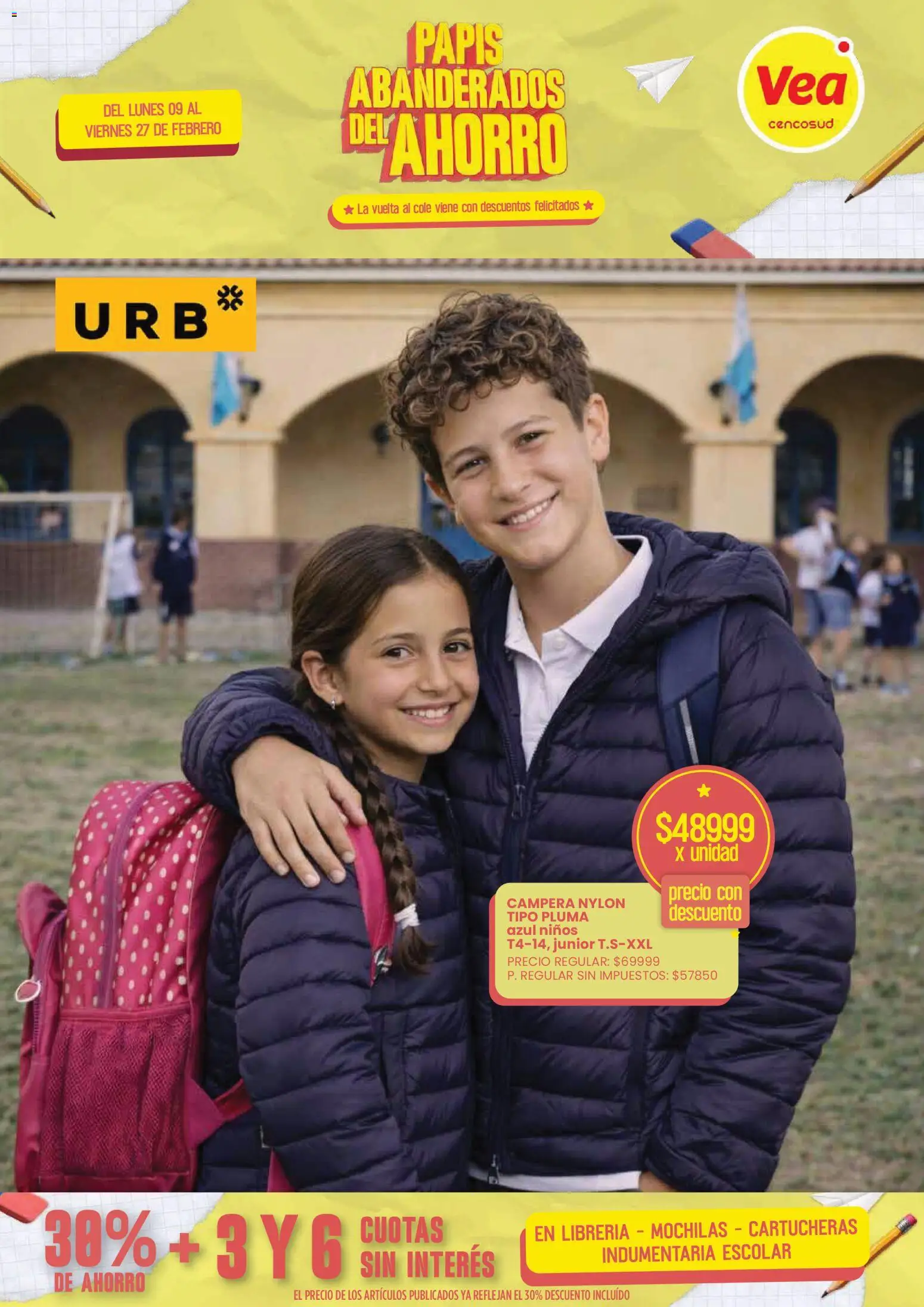 Vea - Oferta Nacional Vuelta al Cole │ válido desde el 09.02.2026 | Página: 7 | Productos: Campera