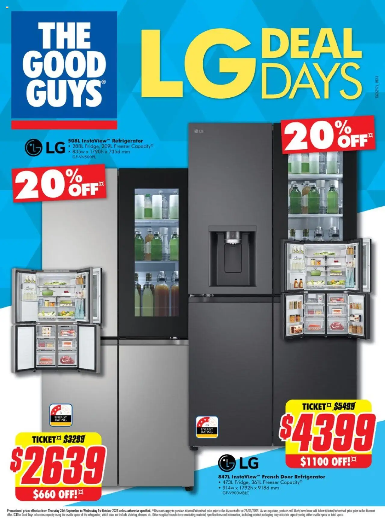 The Good Guys catalogue - valid from 24.09.2025 | Page: 3 | Products: Door, Freezer, Refrigerator