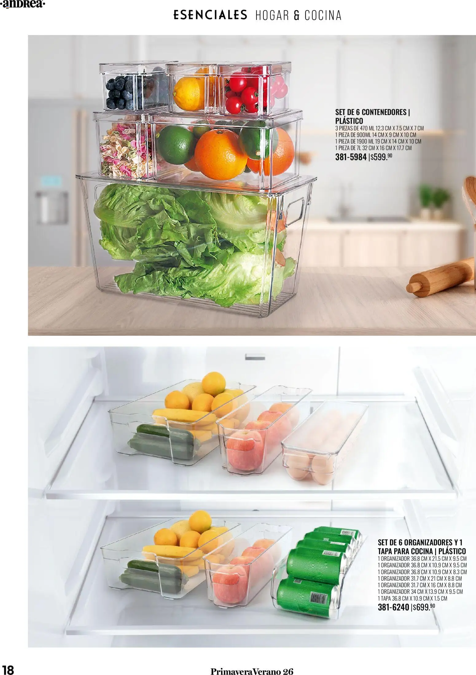 Nuevas ofertas de Andrea válidas en toda la República Mexicana desde el 25.01.2026. ¡Encuentra las mejores ofertas en Andrea catálogo Tu hogar esta primavera! | Página: 18