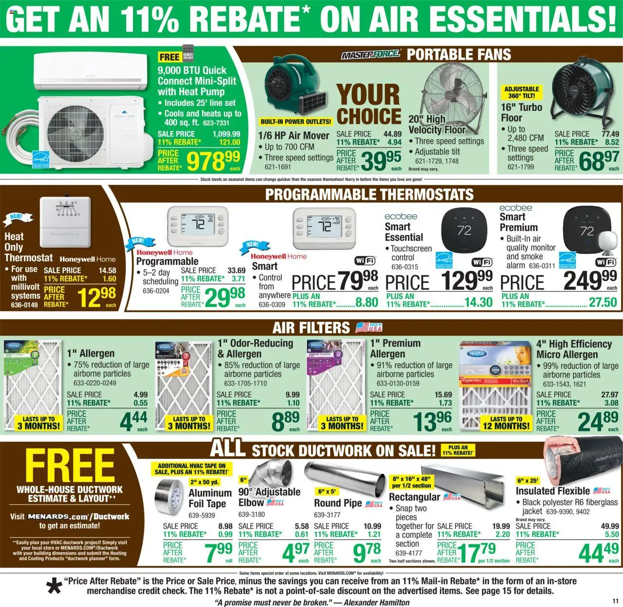 Menards Weekly Ad - valid from 14.08.2025 | Page: 13 | Products: Pipe, Pump, Jacket, Monitor